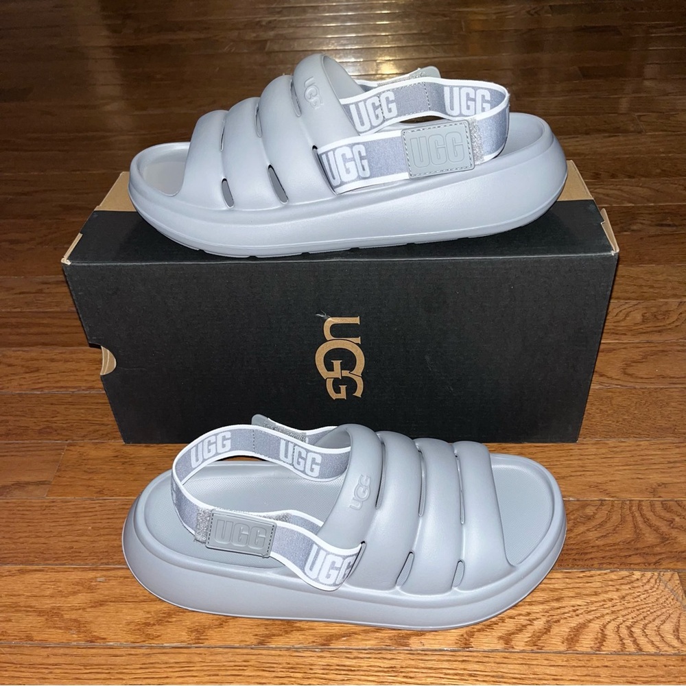 UGG Sport Yeah Water Resistant Slingback Sandals Cobble Gray Men’s 10 - Picture 3 of 14